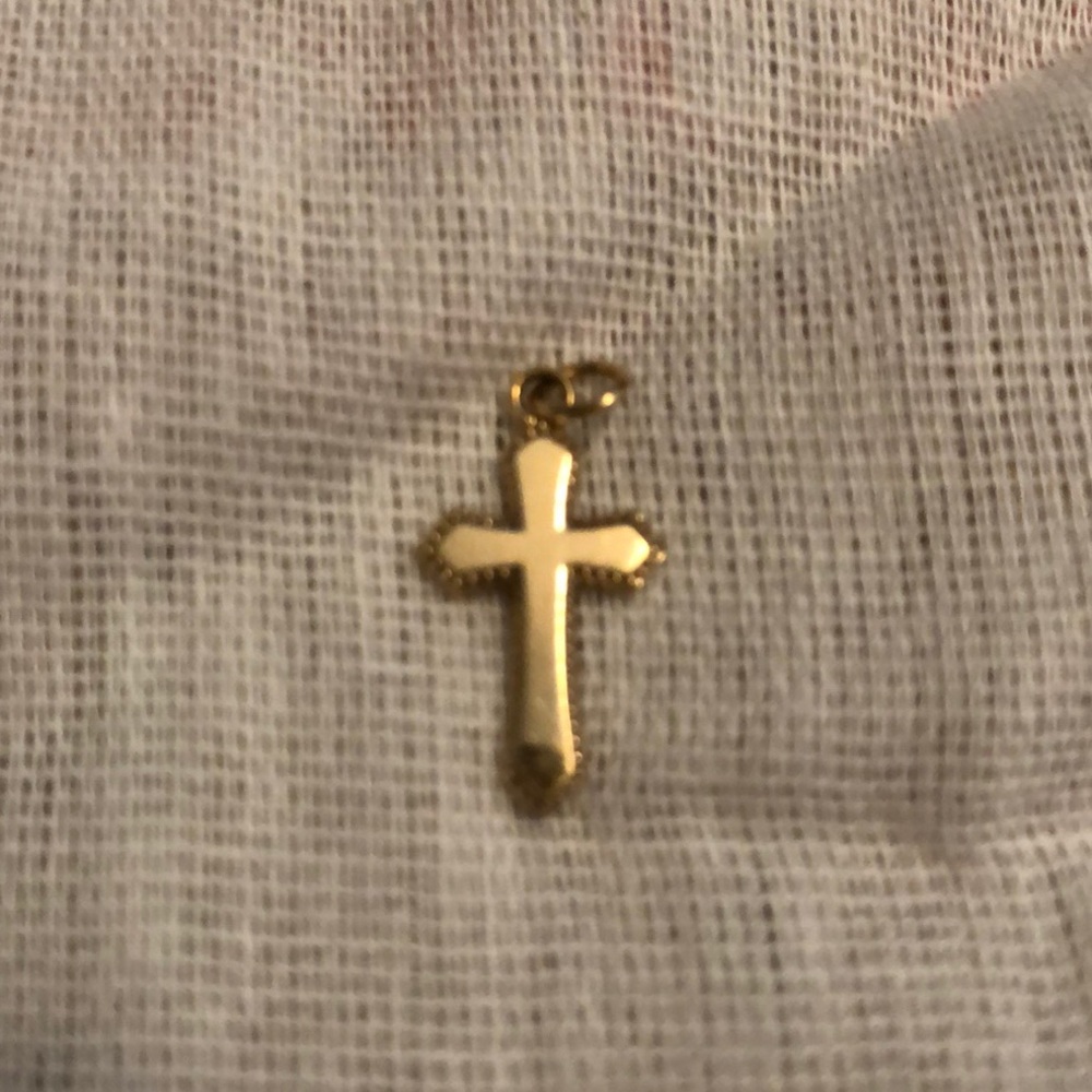 Gold Cross Pendant - Picture 2 of 4